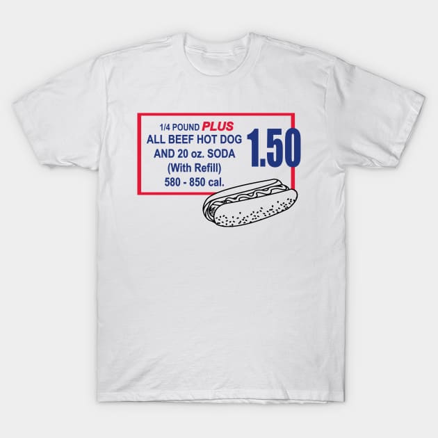 $1.50 Hot Dog T-Shirt by Meat Beat